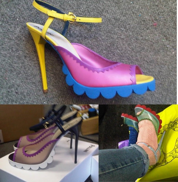 Nicholas Kirkwood Pollini for Louise Gray Spring 2011