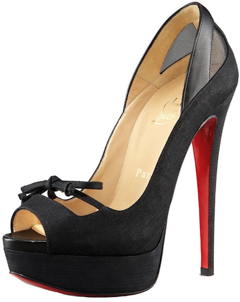 Maleva Black Peep-Toe Mary Jane Pump Christian Louboutin Resort 2011