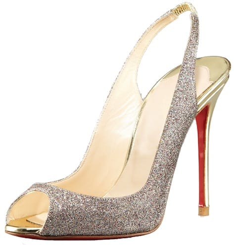 Sexy Sling Glittered Stiletto Christian Louboutin Resort 2011