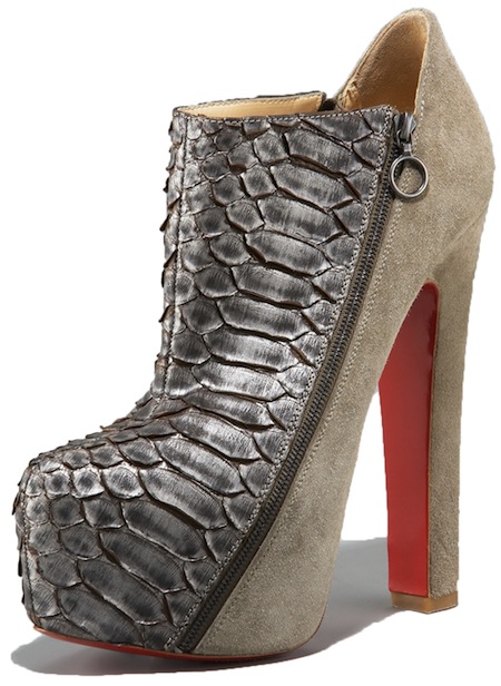 4A Christian Louboutin Python Bootie Spring 2011