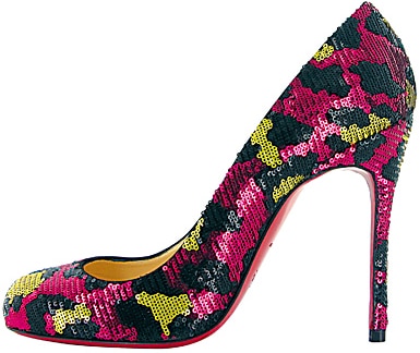 Christian Louboutin Fall 2011 Fifi pink sequin pump