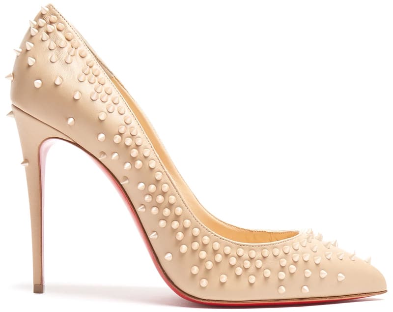 Christian Louboutin Escarpic 100mm embellished leather pumps