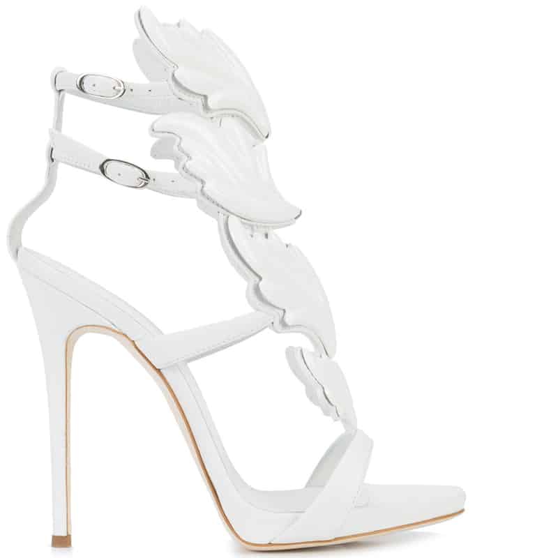 Giuseppe Zanotti Wing detailed leather sandal