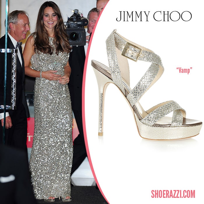 jimmy choo glitter platform sandal