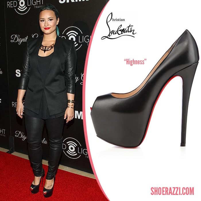 demi lovato high heels