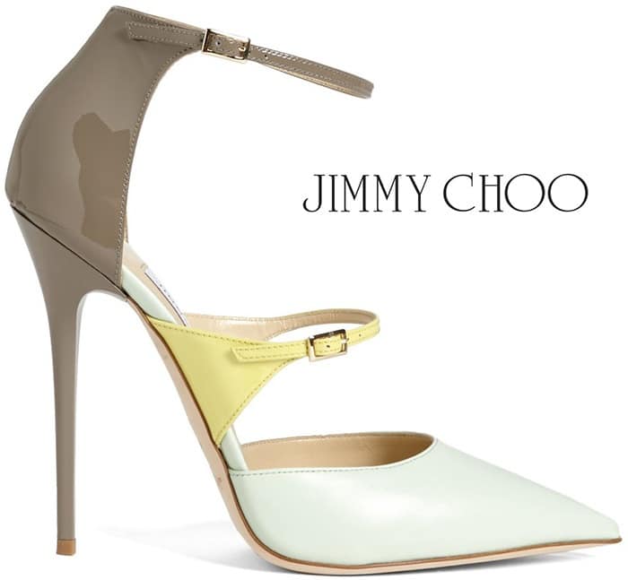 Jimmy Choo Tricolor Sunday Triple Strap Cruise 2014 Pumps - Shoerazzi