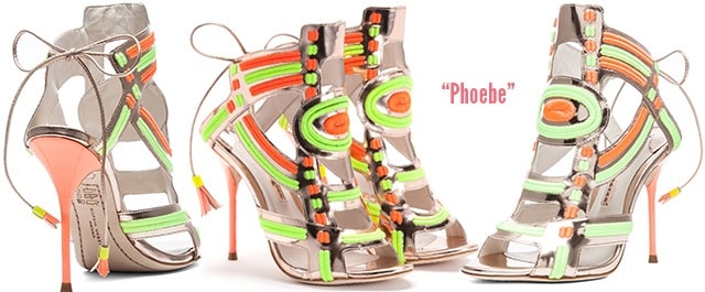 Sophia-Webster-Phoebe-embellished-rose-gold-neon-sandals-Resort-2014