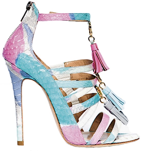 Alejandra-G-Spring-2016-snakeskin-strappy-sandal