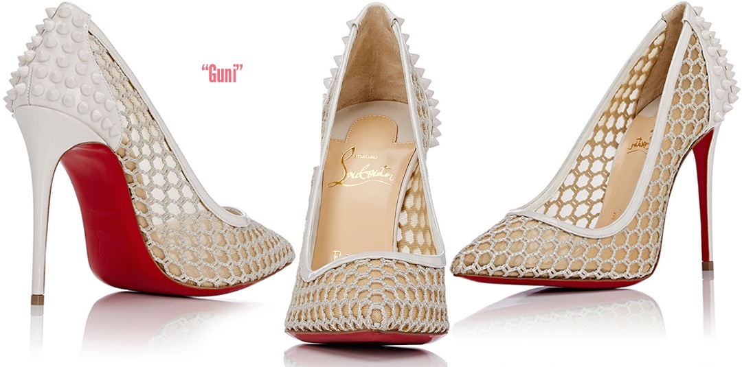 white christian louboutin pumps