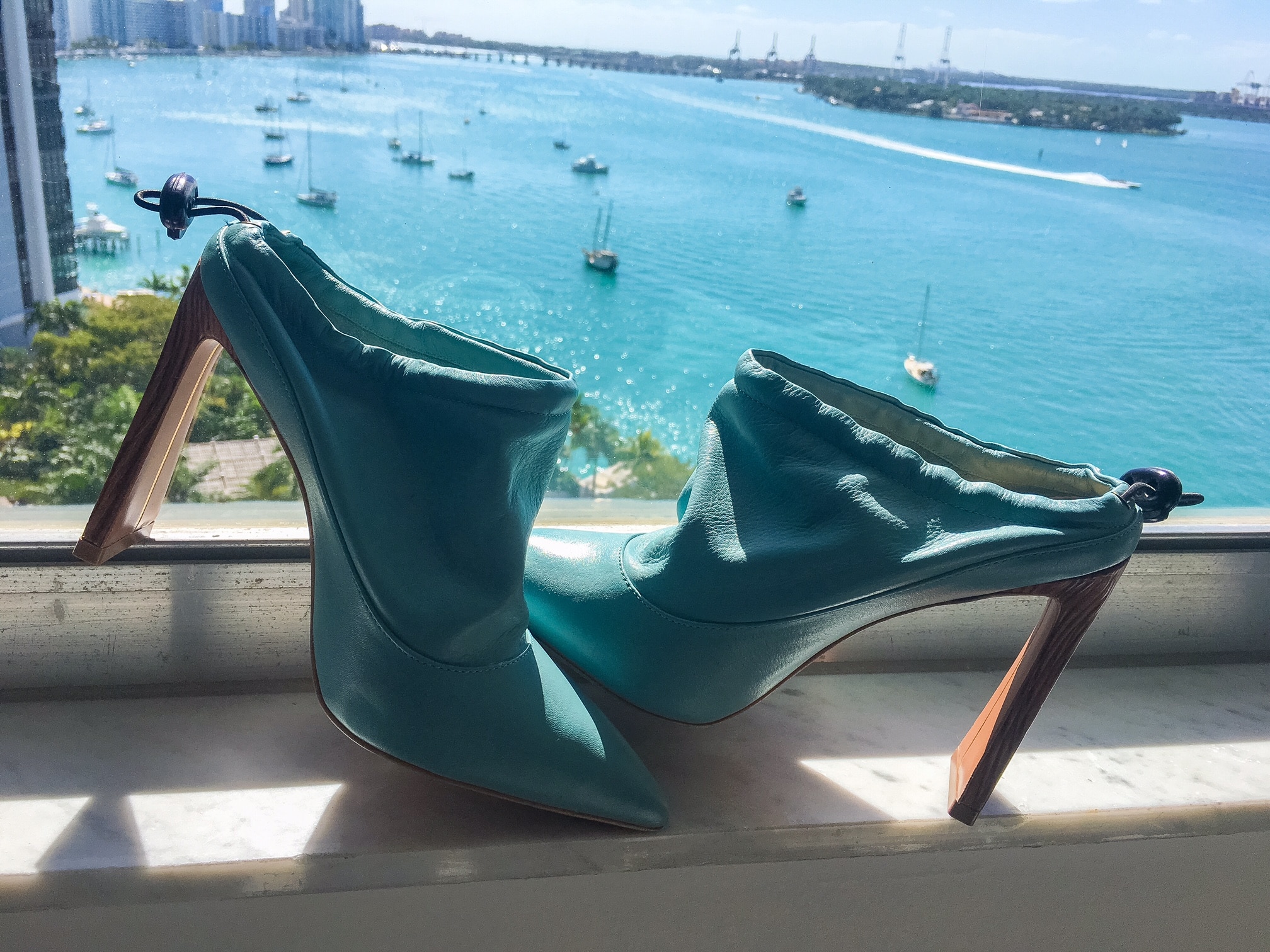 Teal-leather-mule-Yevrah