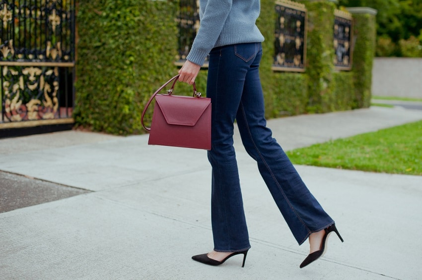 flare jeans with flats