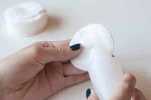 How to clean white soles with nail polish remover