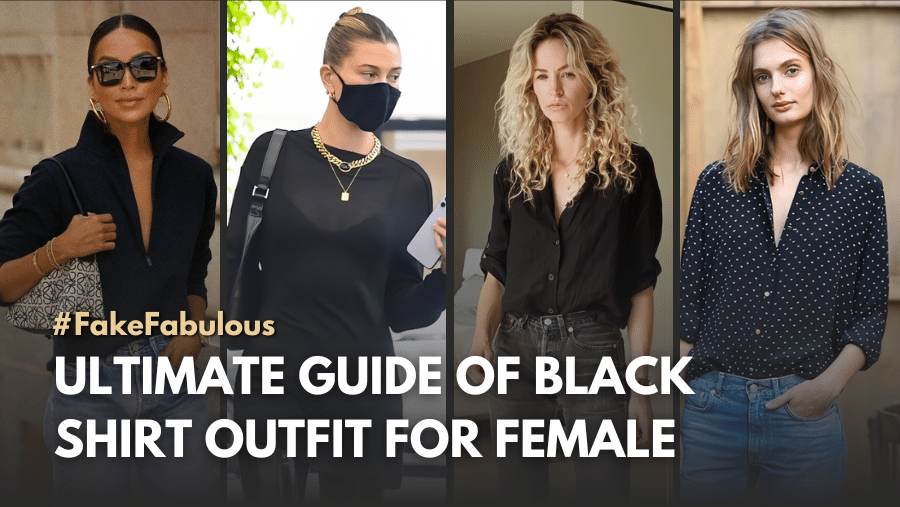 black shirt outfit female