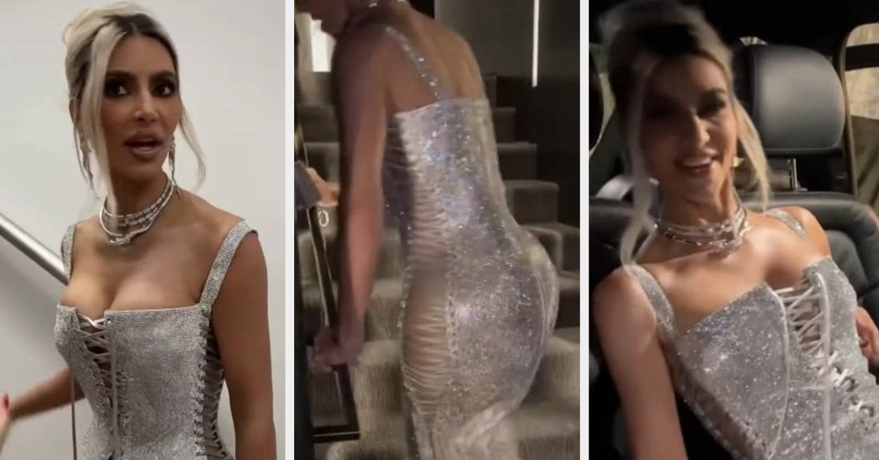 Kim Kardashian rocks a 39‑year‑old Thierry Mugler silver peplum gown with huge diamonds at the Kardashian Christmas party and ignites fashion drama.