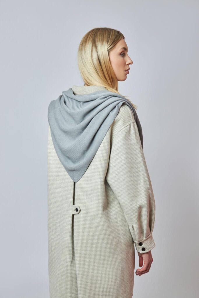 5. Drape a Wool Scarf Like a Shawl