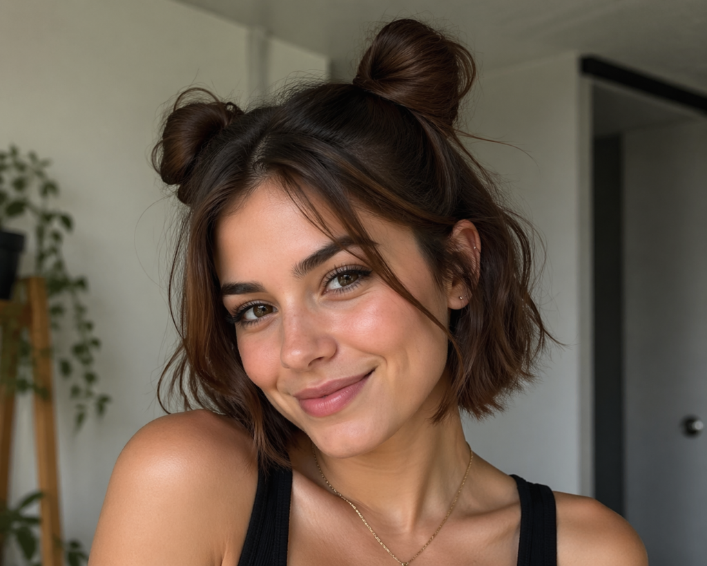 Space Buns: Fun and Flirty