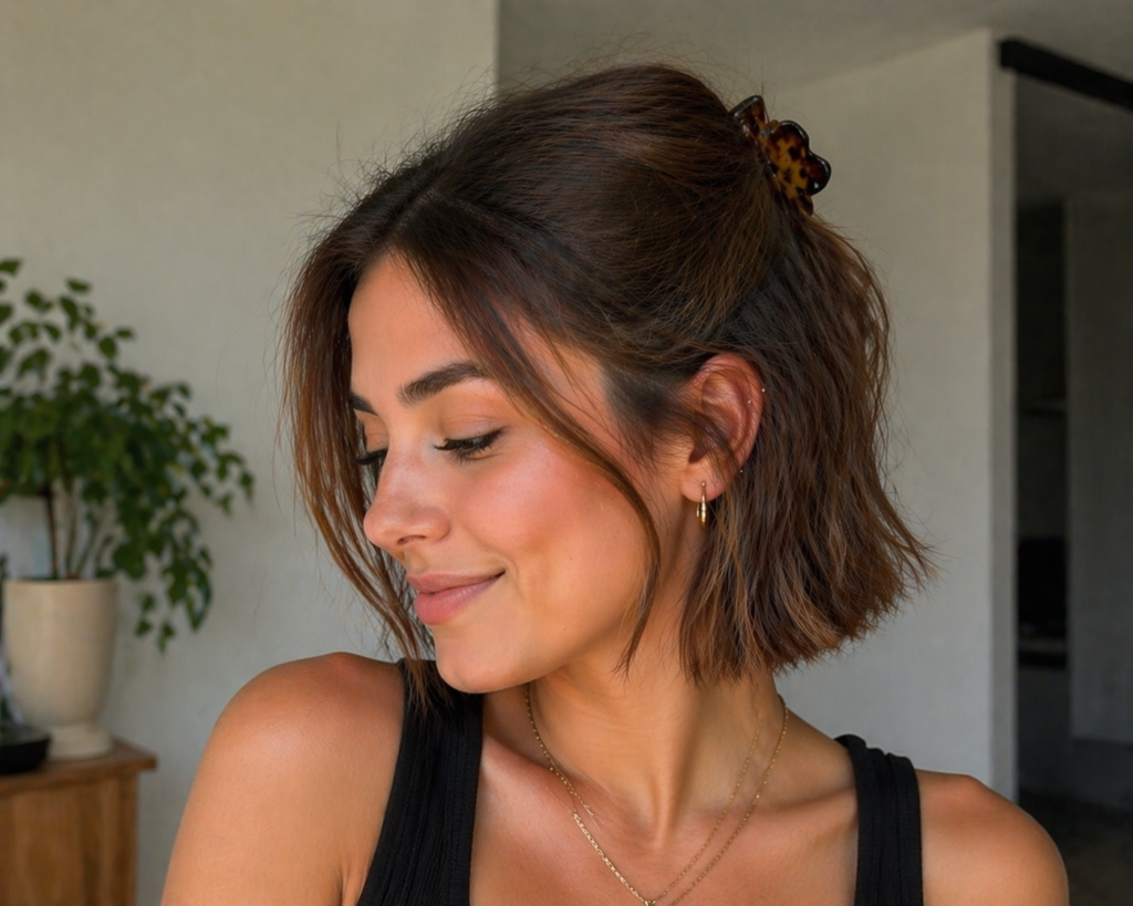 Half-Up Clip: Effortless and Trendy