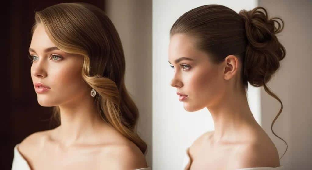 how to match hairstyles with necklines