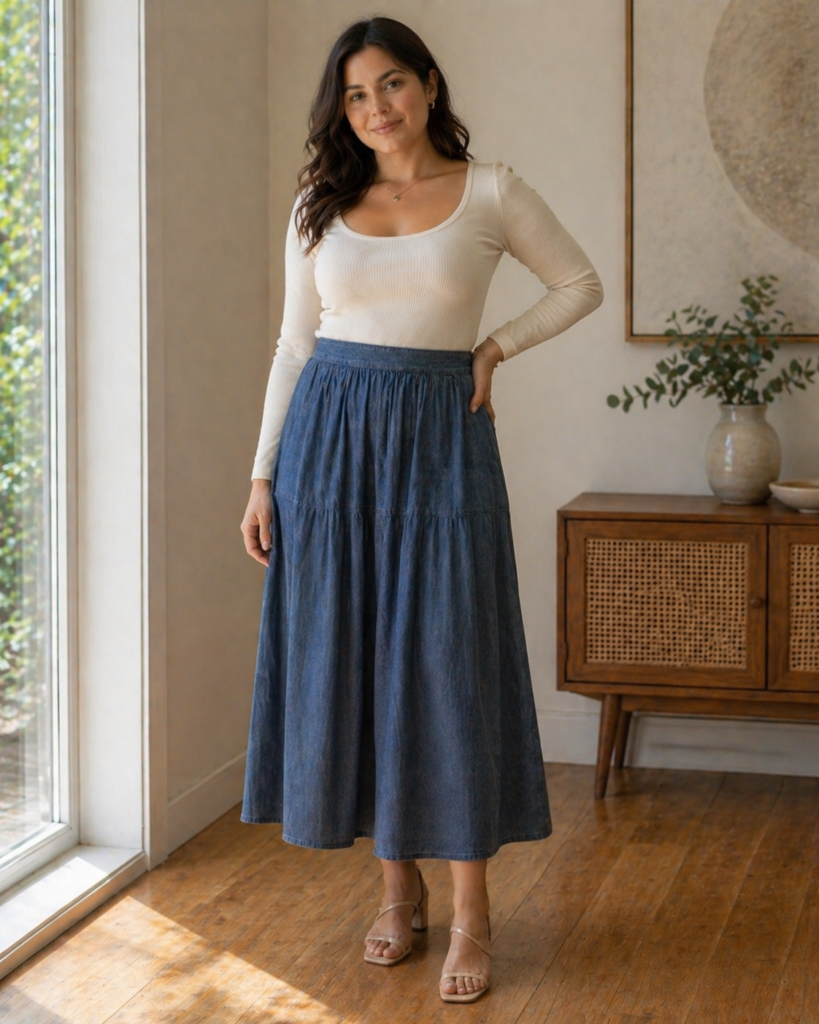 Inverted triangle shape and creating softness
