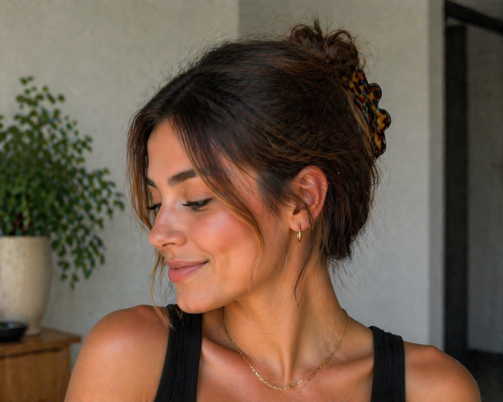 Claw Clip Updo: Chic and Timeless
