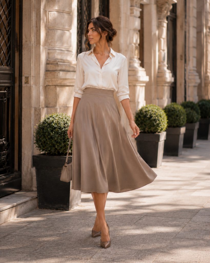 Tea-Length Skirts