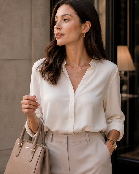 Look Elegant in a Basic Outfit