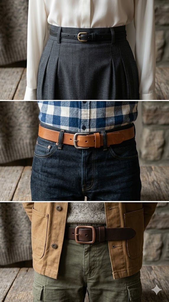 2. Belt Width by Outfit