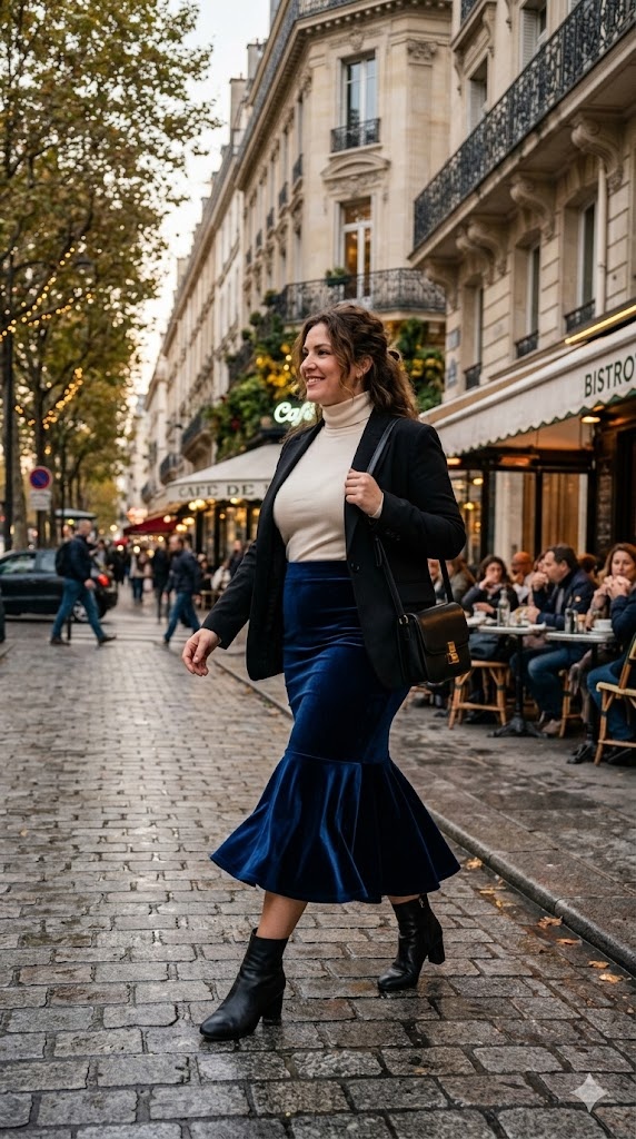 5. Mermaid Skirt: Curvy and Chic