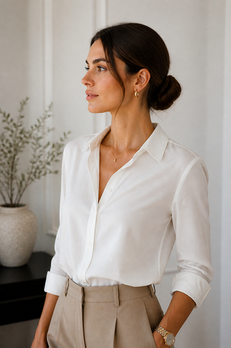 Look Elegant in a Basic Outfit