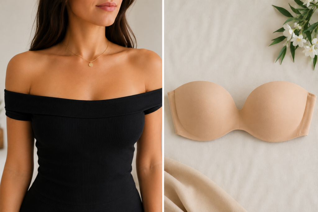 Off Shoulder Outfits Almost Always Need A Strapless Bra