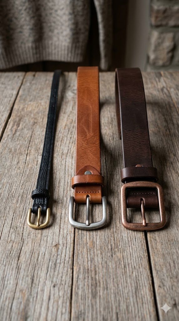 Thin Medium Wide Belts