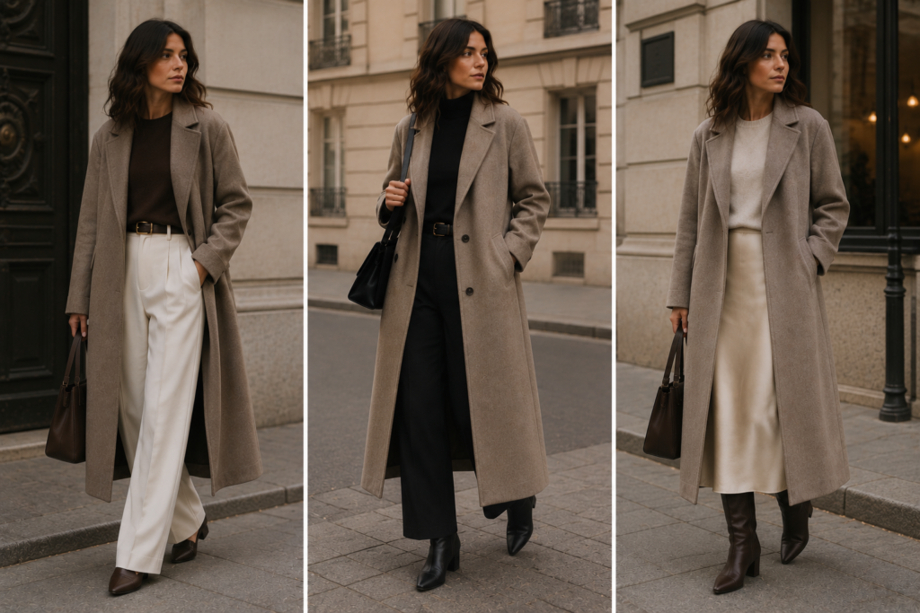 5. Midi Coats Created a More Elongated Silhouette