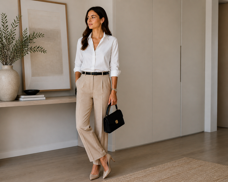 Look Elegant in a Basic Outfit