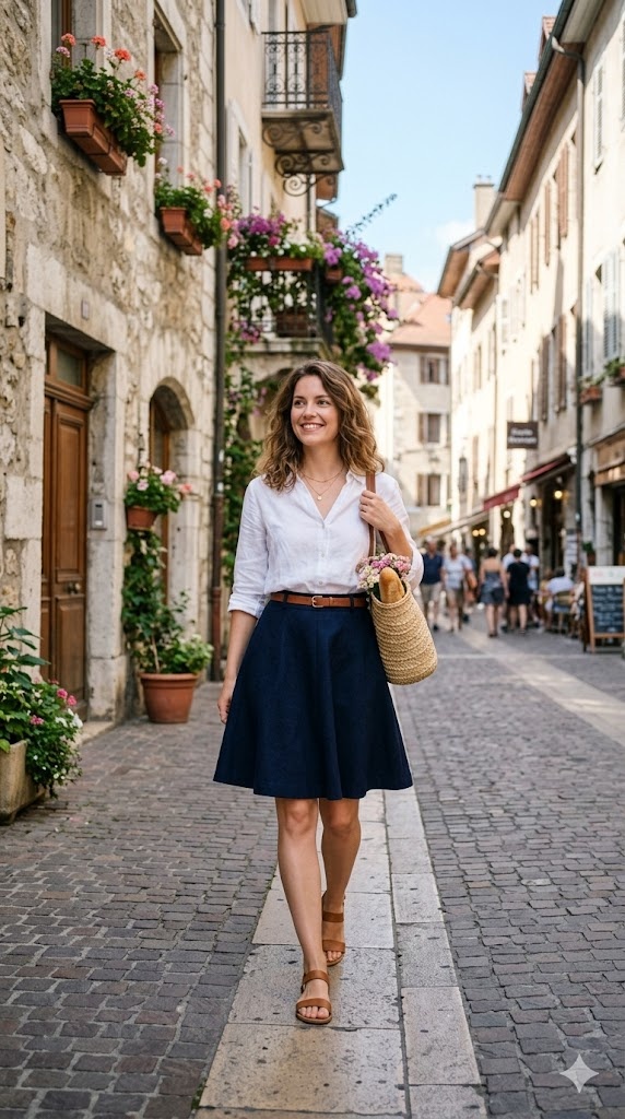 8. A-Line Skirt: Timeless and Flattering