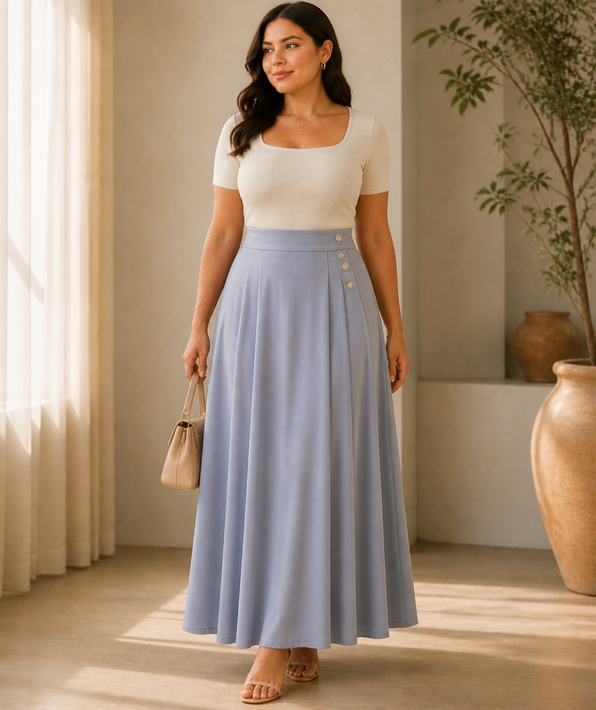 3. Maxi Skirts: Effortless Elegance