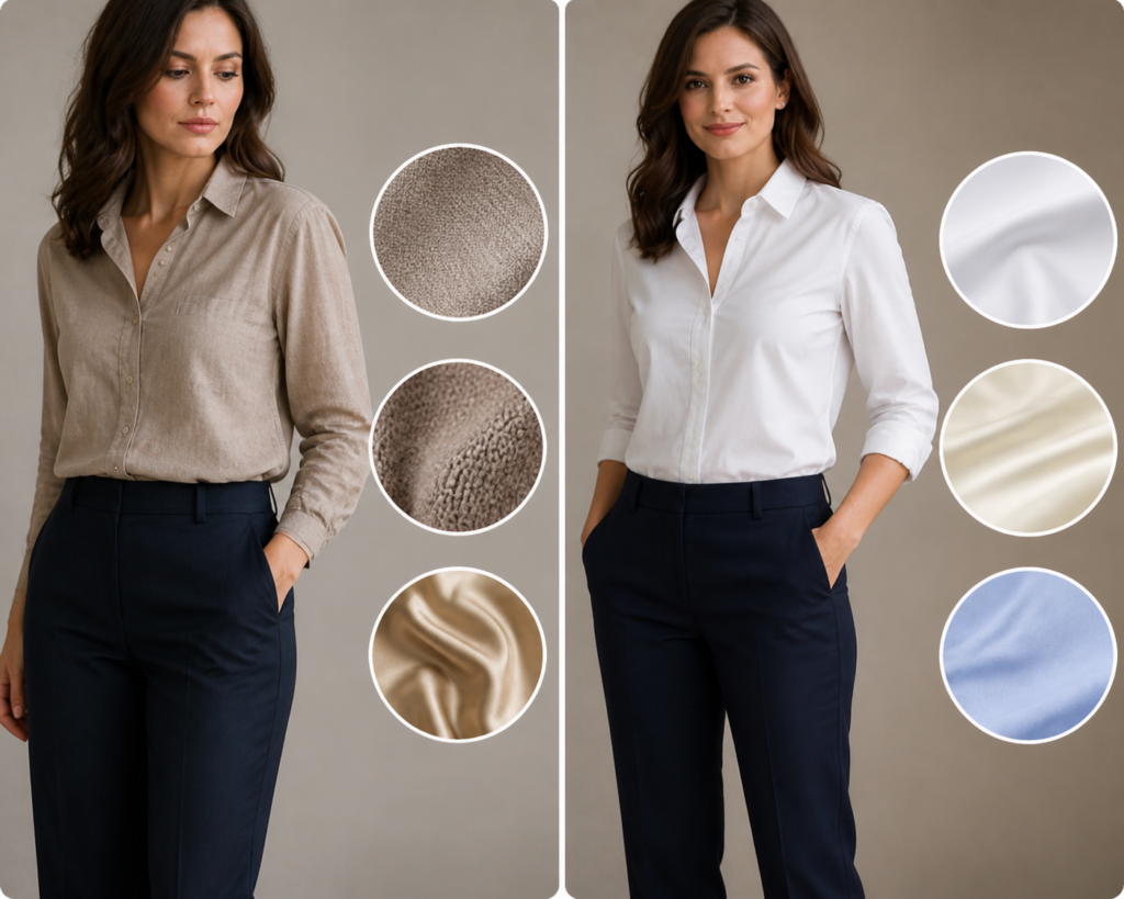 2. Fabrics That Age You vs. Fabrics That Refresh