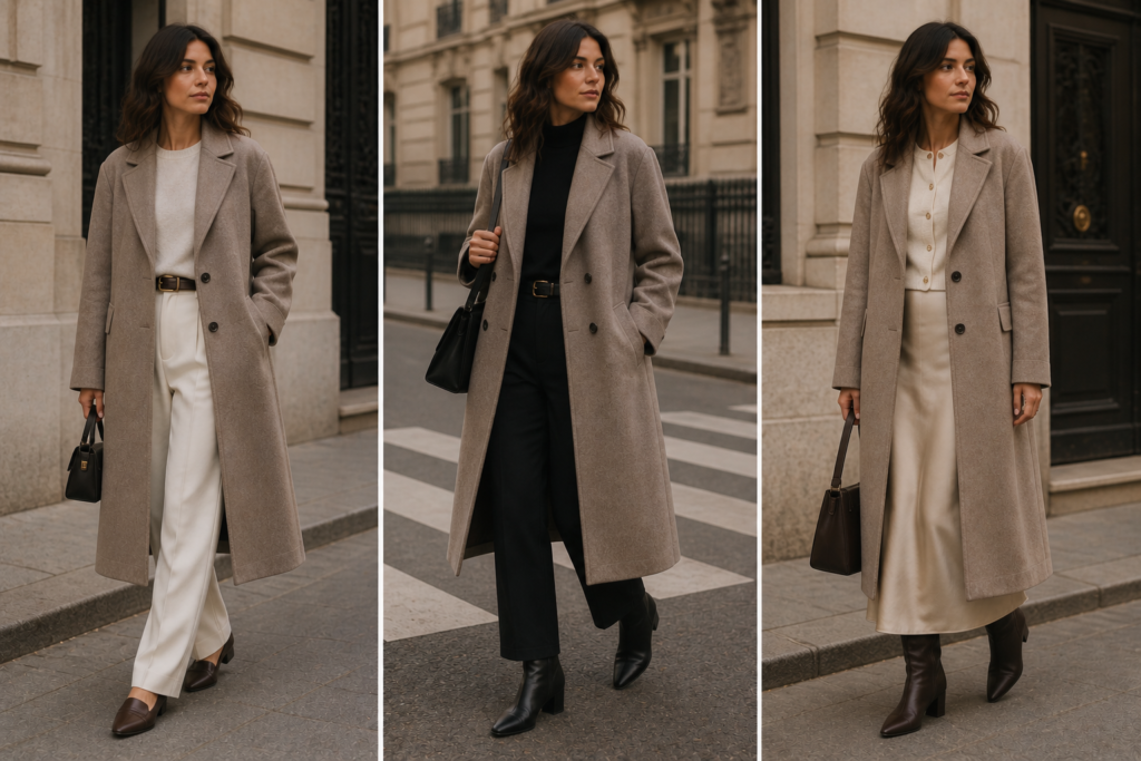 4. Knee-Length Coats Instantly Made Outfits Look Timeless