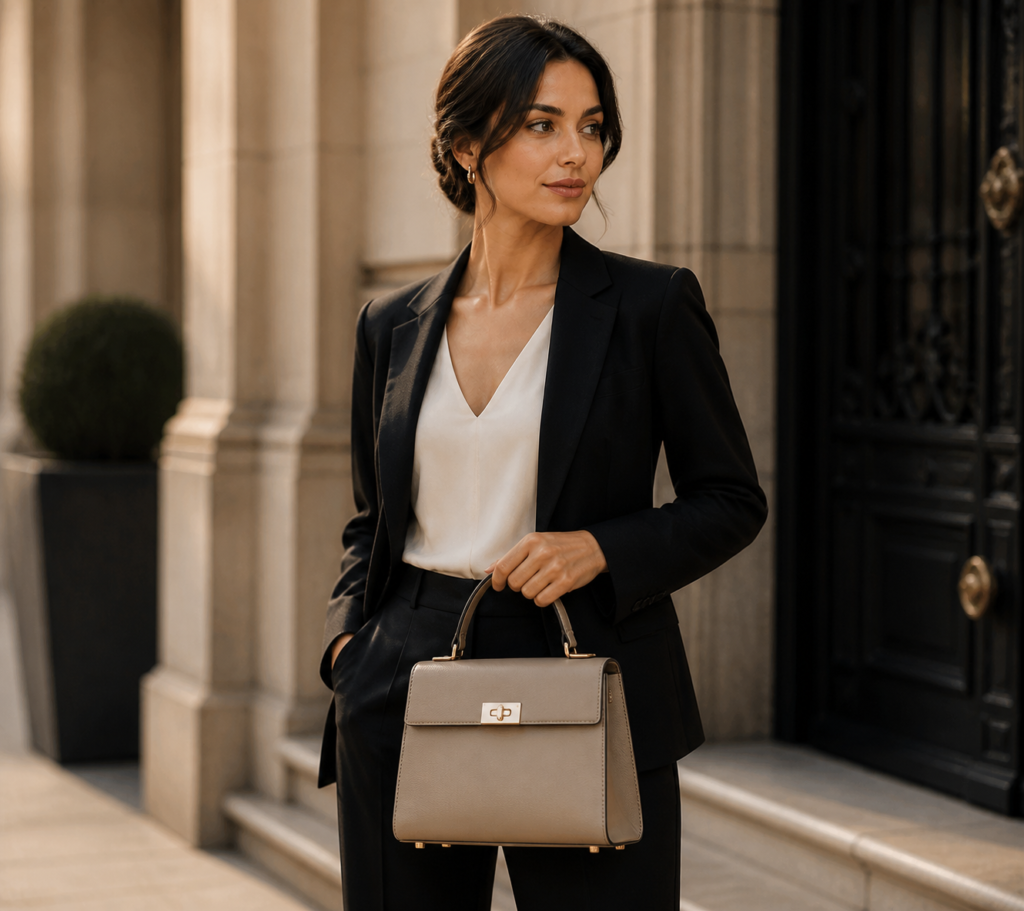 4. Structured Bags for a Classy Look