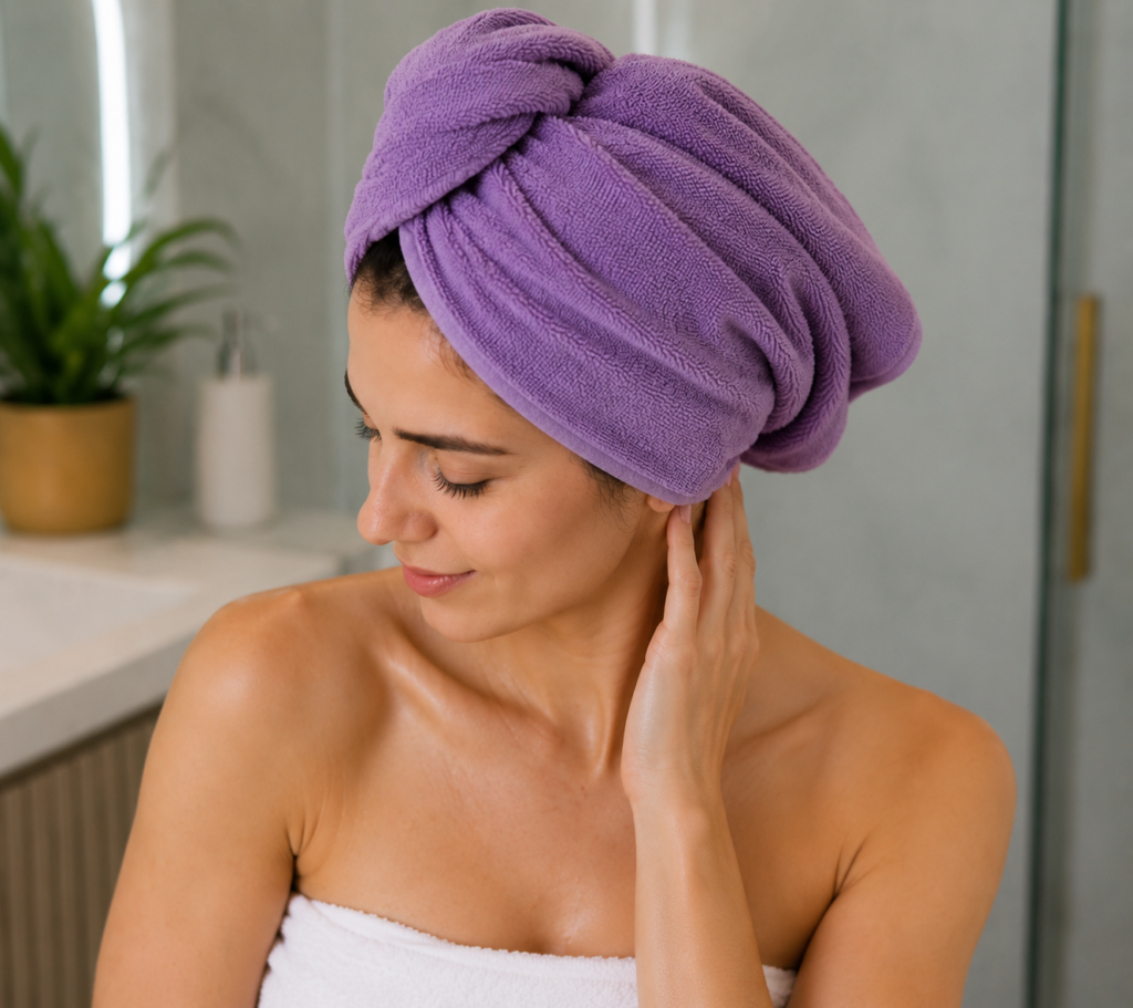 Step 3: Wrap the Towel Around for 10-15 Minutes
