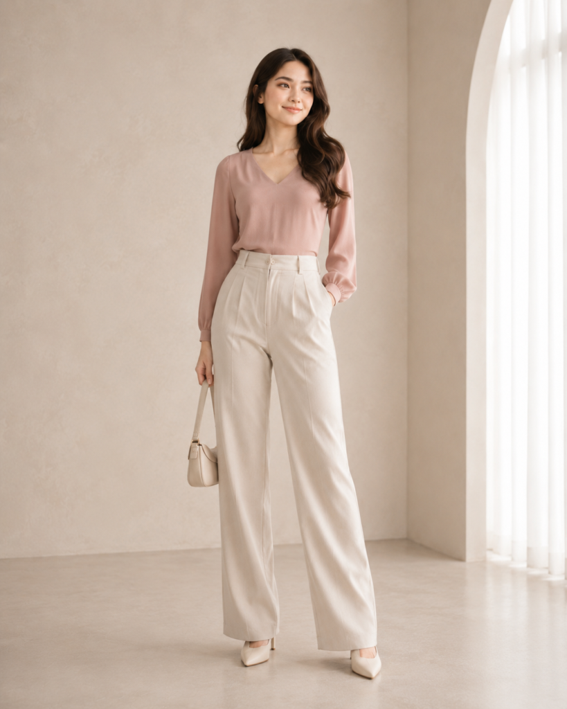 3. Choose V-Neck Tops