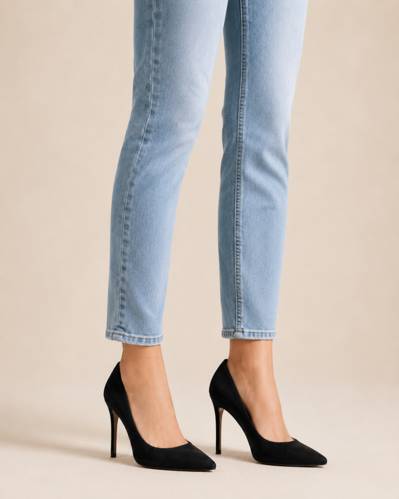 Perfect Length: Hem Hits Right at the Ankle Bone