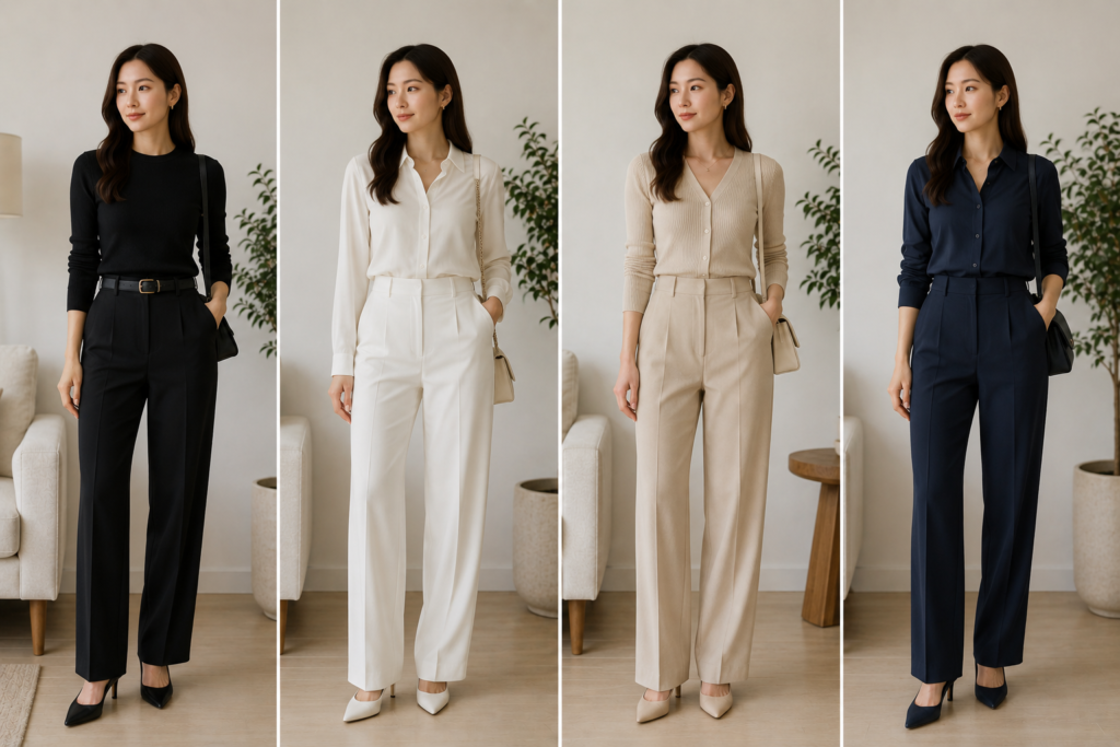Monochrome Outfits Create a Clean, Elongated Look