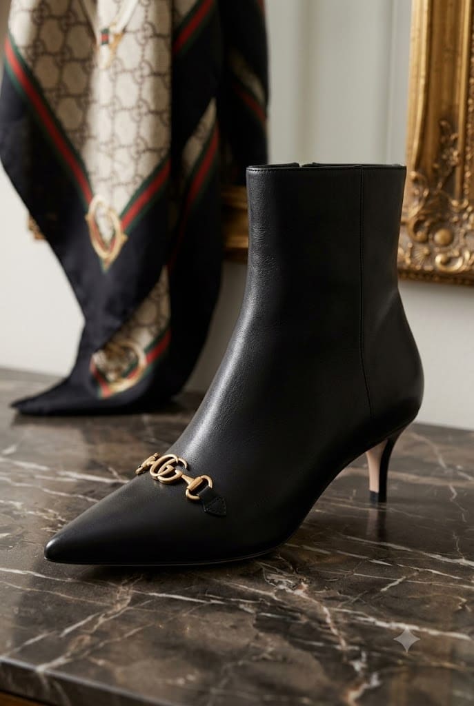3. Gucci: Pointed Perfection with a Kitten Heel