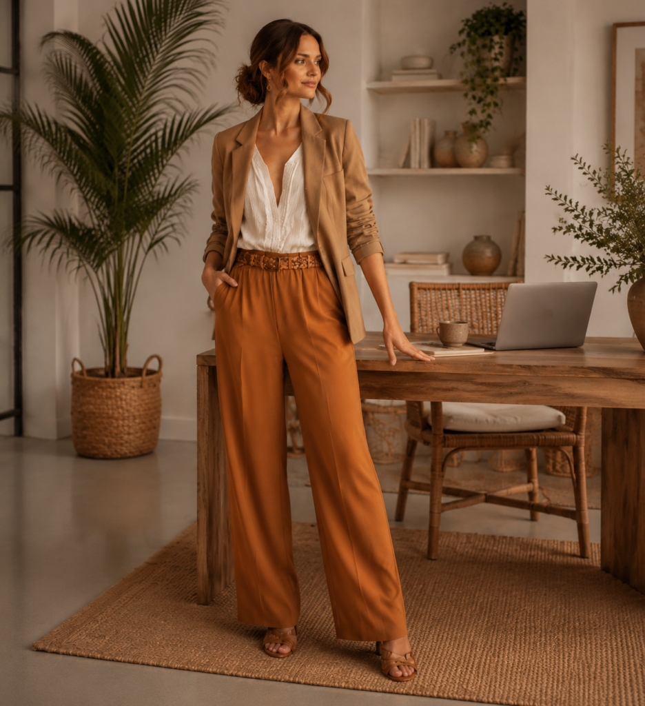 Wide-Leg Pants Make Business Fashion More Comfortable
