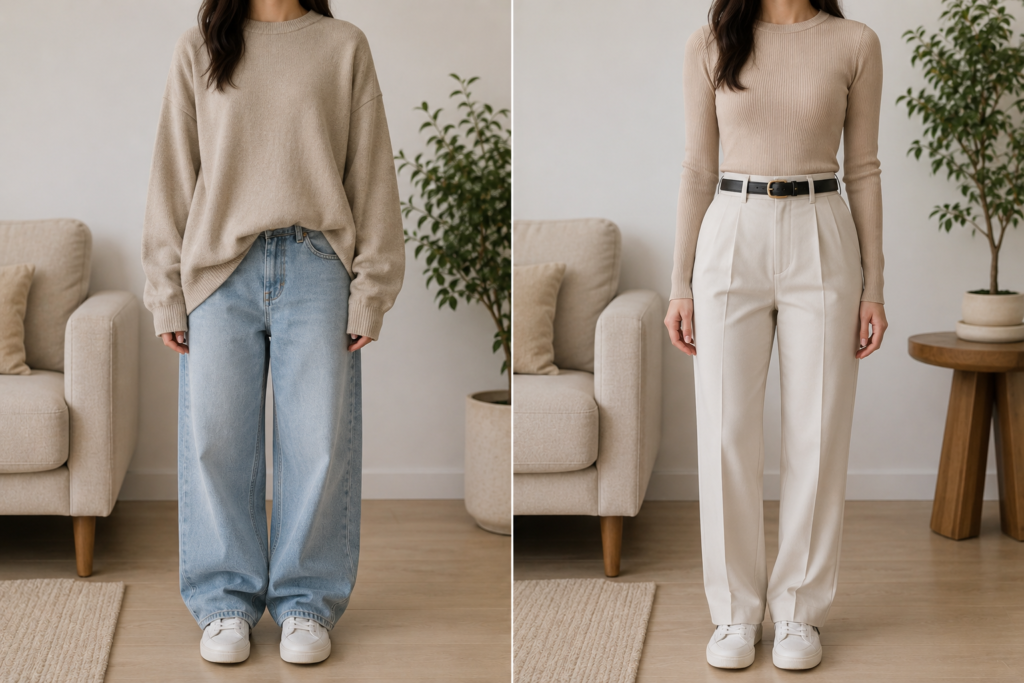 Wear Clothes With Structure Instead of Baggy Shapes