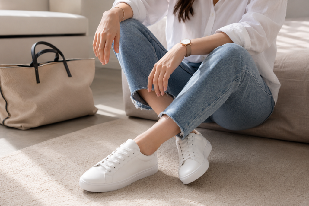 White Sneakers Are the Ultimate Everyday Hero