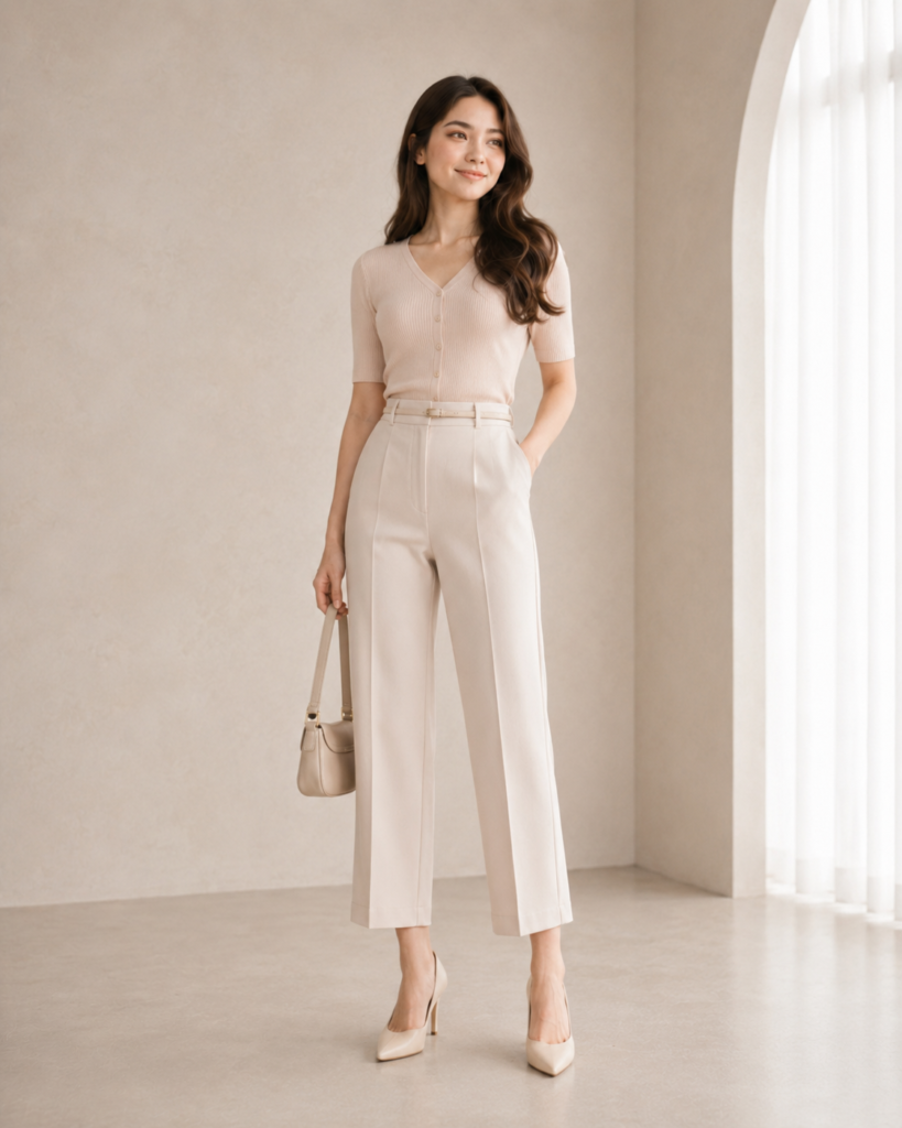 5. Wear Pointy Nude Heels