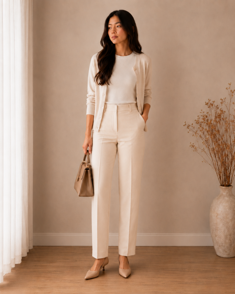 6. Wearing Heels or Pointed Flats for a Longer Silhouette