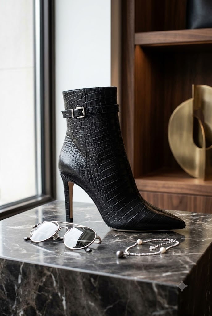 8. Jimmy Choo: Crocodile Embossed Attitude