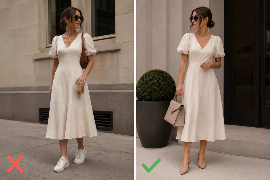 Midi Dresses Need Shoes That Match Their Sophisticated Feel